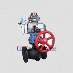 進(jìn)口氣動(dòng)法蘭鑄鋼（WCB）球閥