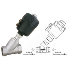 不銹鋼氣動(dòng)角座閥河南閥門(mén)廠家