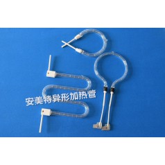 磨砂八角絲環(huán)形★★U型紅外石英電爐絲電加熱管★（安美特保證壽命）