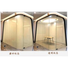 透光率智能霧化玻璃 雙層鋼化夾膠 寫(xiě)字樓酒店隔斷